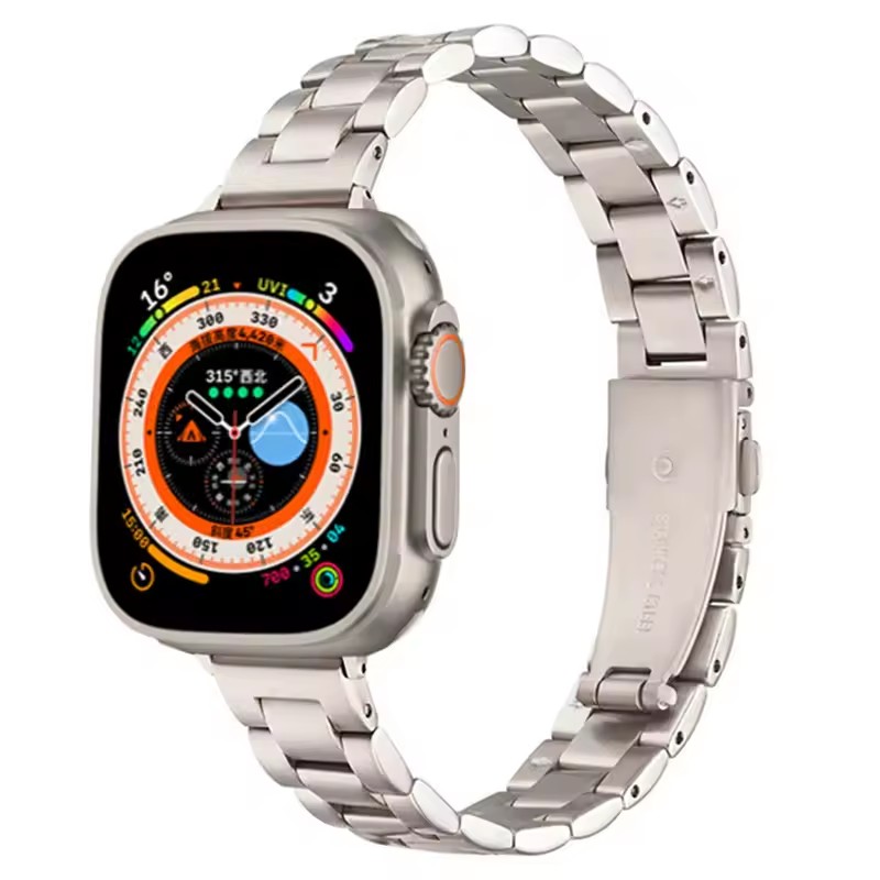 Slim Metal Strap For Apple Watch S11 10 46mm band UItra 3 2 49mm 9 8 7 45mm 41mm Women elegant bracelet on Iwatch series 11 6 5 4 SE 44mm 42mm 40mm 38mm