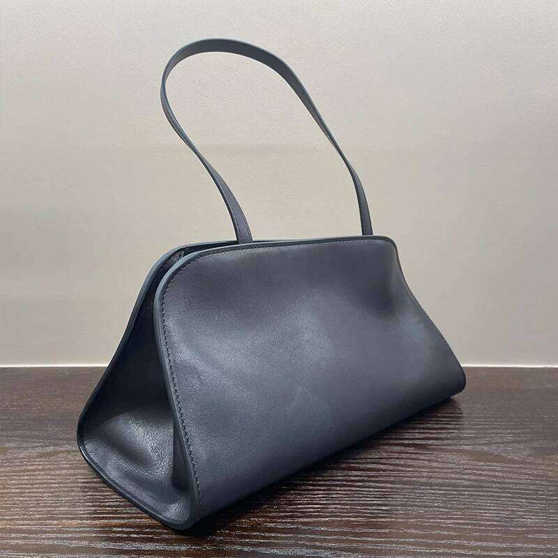 Row Bag Soft Drinking Milk Calf Leather Women's Tr-Peggy2025 Single Shoulder Armpit Handbag
