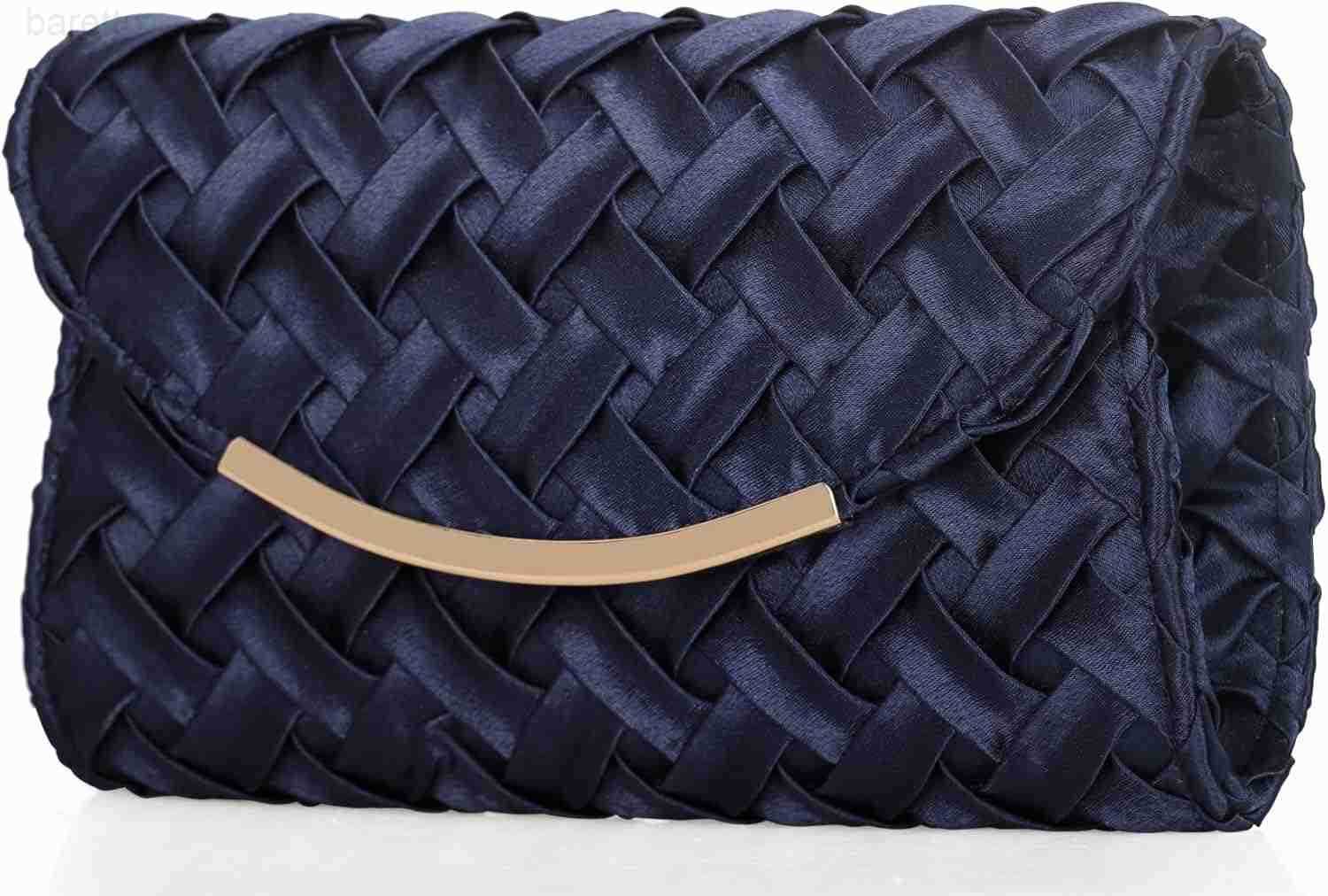 Satin Evening Bag Women Small Dressy Clutch Handbag Formal Purse for WeddingPromBlack tie Party Z2509020