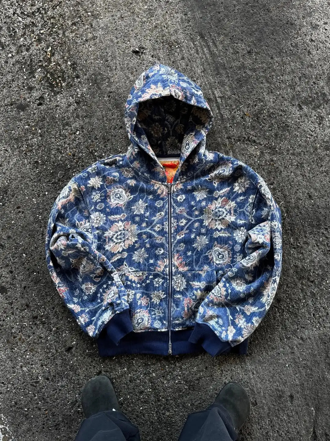 American Classic Full Pattern Printed Zipper Hoodie Y2K Harajuku Street Fashion Hip Hop Casual Couple Sports Hoodie 250920