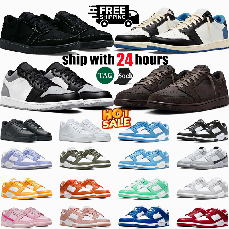 2025 free shipping Men Women Casual Shoes Flat Sneakers Lows GAI Skateboard Pandas brown Low Shoe Photon Dust University Fog Triple Designer Mens Trainers