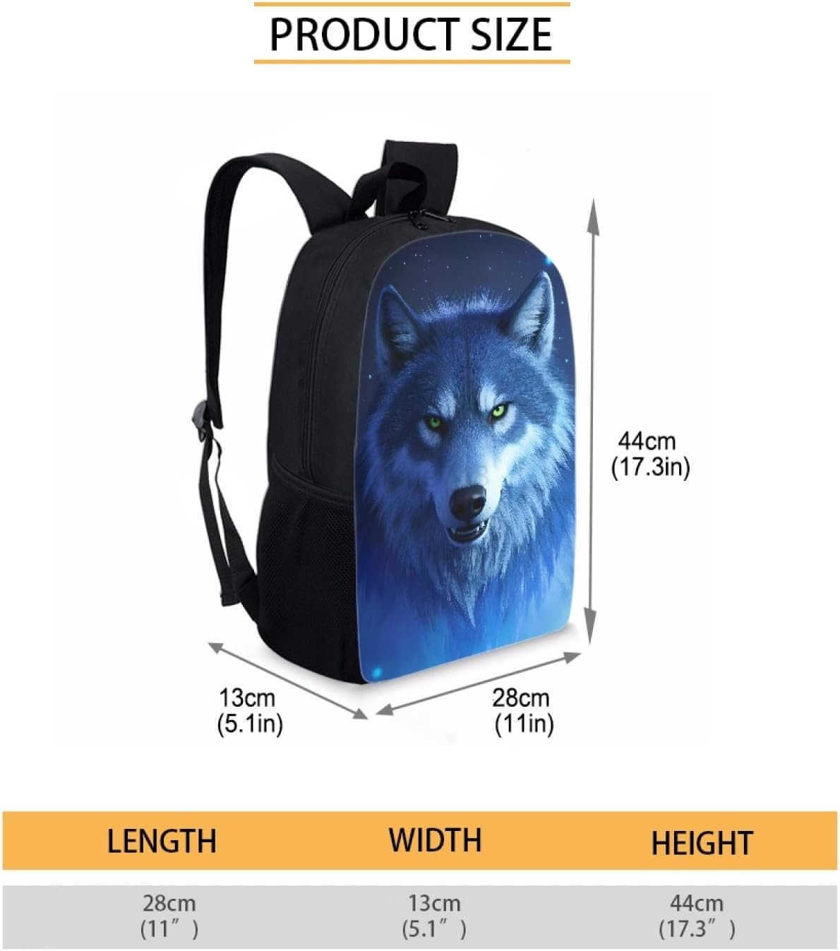 Wolf School Backpack For girls boys Lightweight Elementary Student Bookbag Perfect for Back to SchoolZ250920