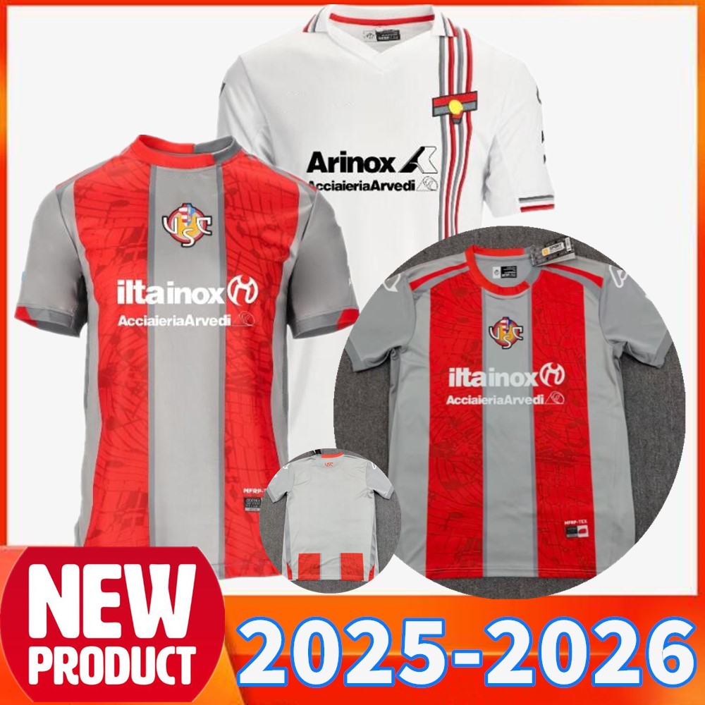 VARDY jersey 2025 2026 Cremonese Soccer Jerseys home away shirt 2025 Cremona Maglie Da Calcio BONDO BASCHIROTTO SANABRIA BIANCHETTI PEZZELLA Magliette