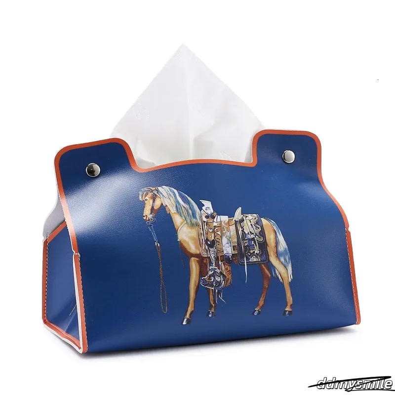 Leather Tissue Box European Retro Style Waterproof Napkin Holder Bathroom Car Living Room Coffee Table Universal Storage 250711 ddmysmile ddmysmile
