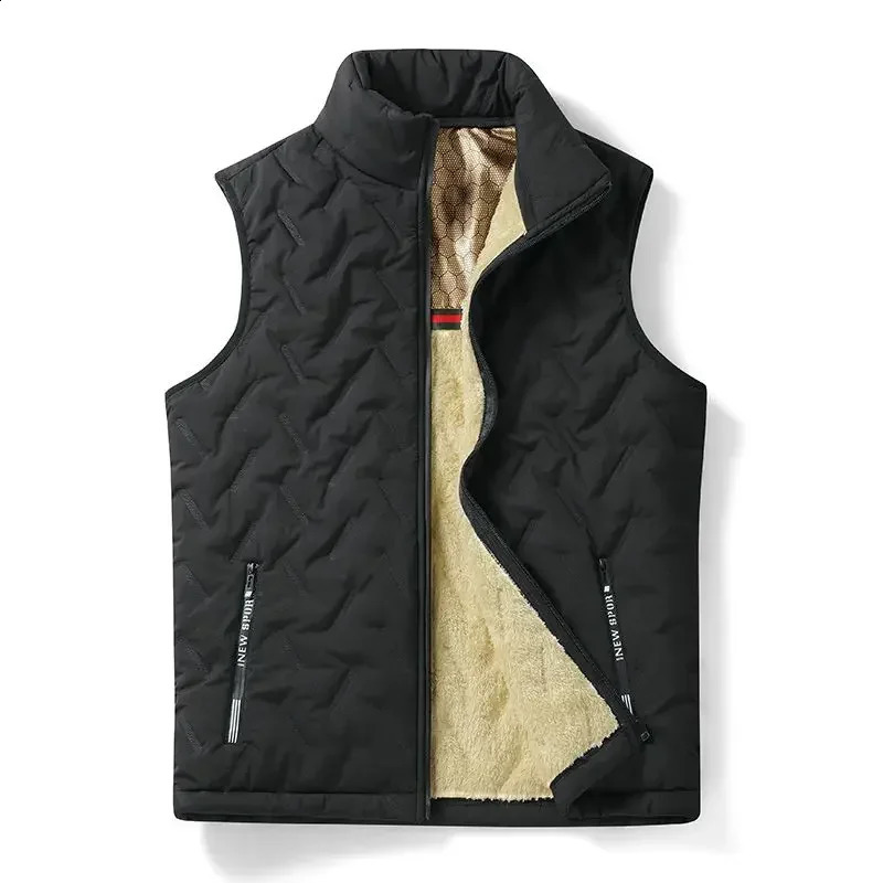 Cashmere Mens Vest Windproof Lambswool Graphene Heat Gathering Sleeveless Jacket Coat Men Versatile Outdoors Thicken Waistcoat 250920