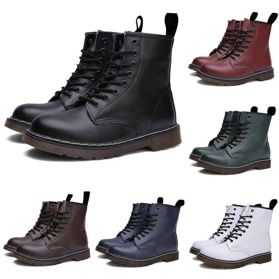 Designer Mens Women 2023 Spring Summer Ankle Motorcycle Snow Safety Platform Cowboy Boots Genuine Leather Shoes For Men