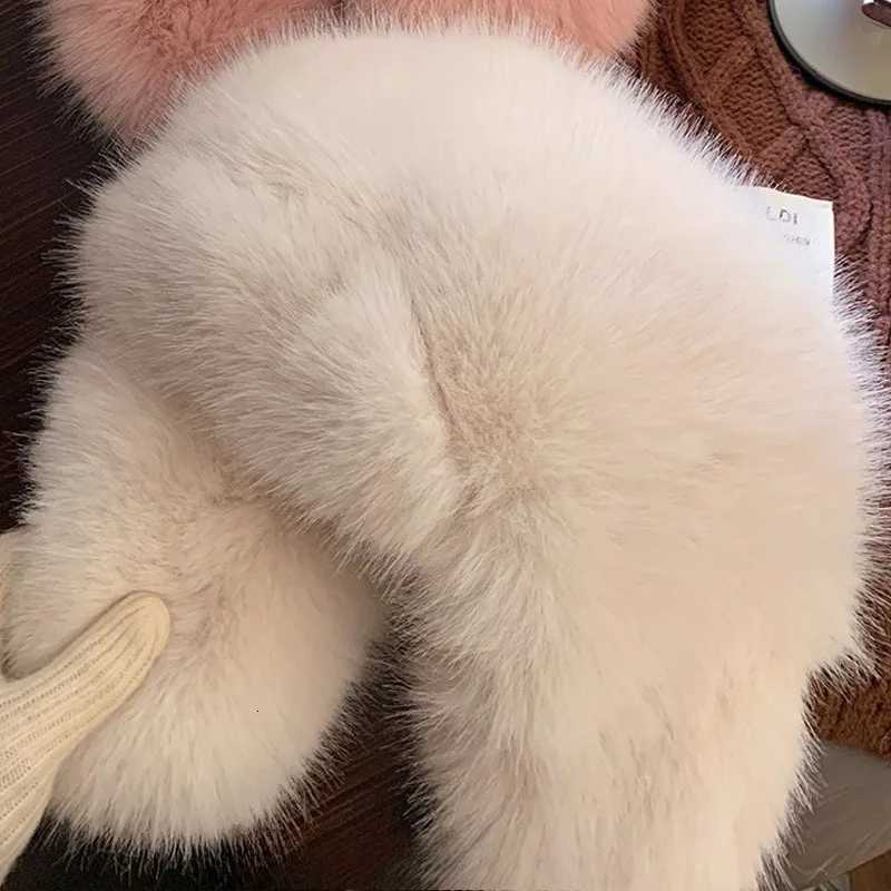 New Thicken Faux Fur Winter Warm Ear Protection Bber Hat Outdoor Russian Windproof Anticold Furry Earfl Hat For Skiing Y250920