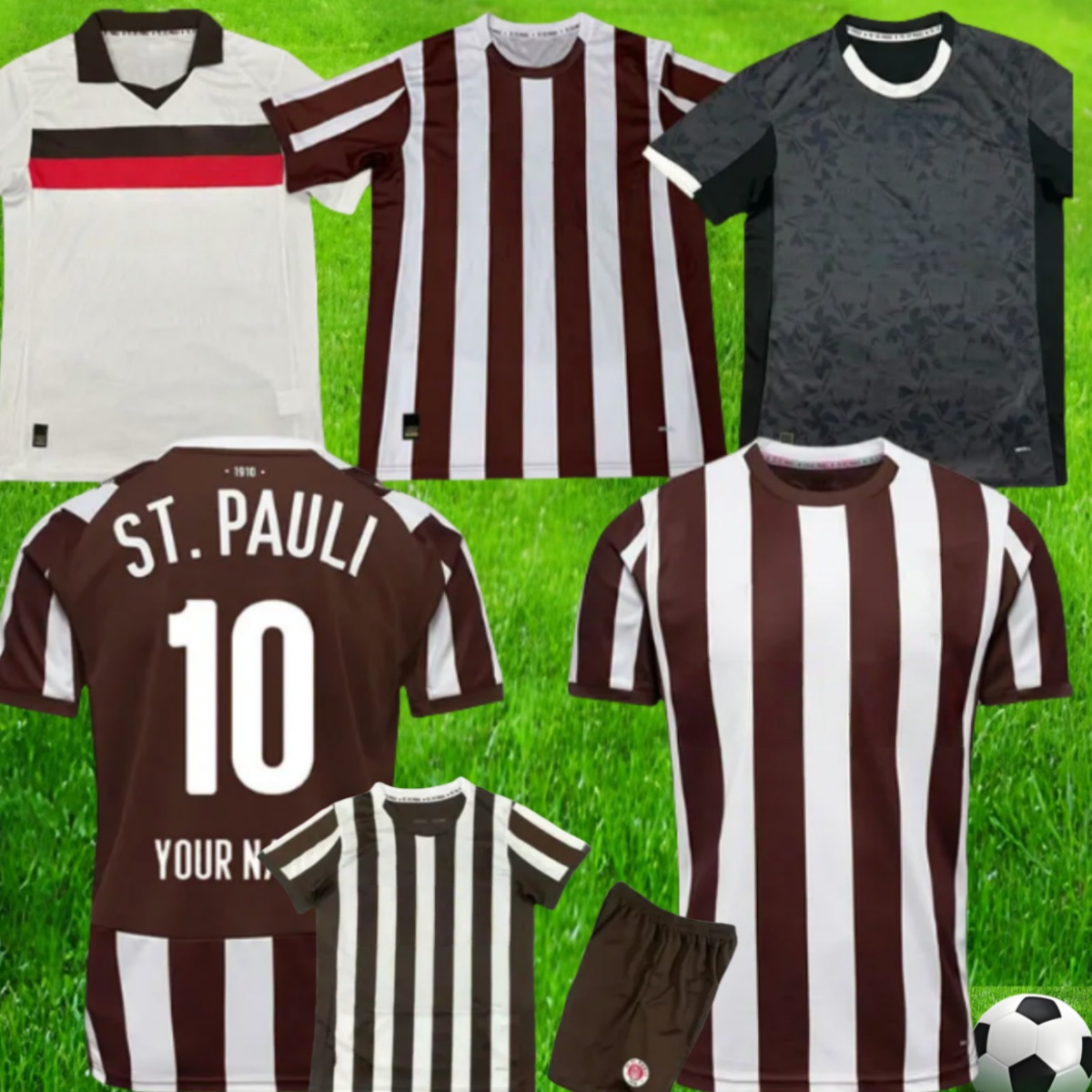 2025 ST Pauli soccer jerseys 2024 2025 white BECKER IRVINE KYEREH HARTEL Maillots De Foot SMITH PAQARADA MEDIC football shirts camesitas de futol