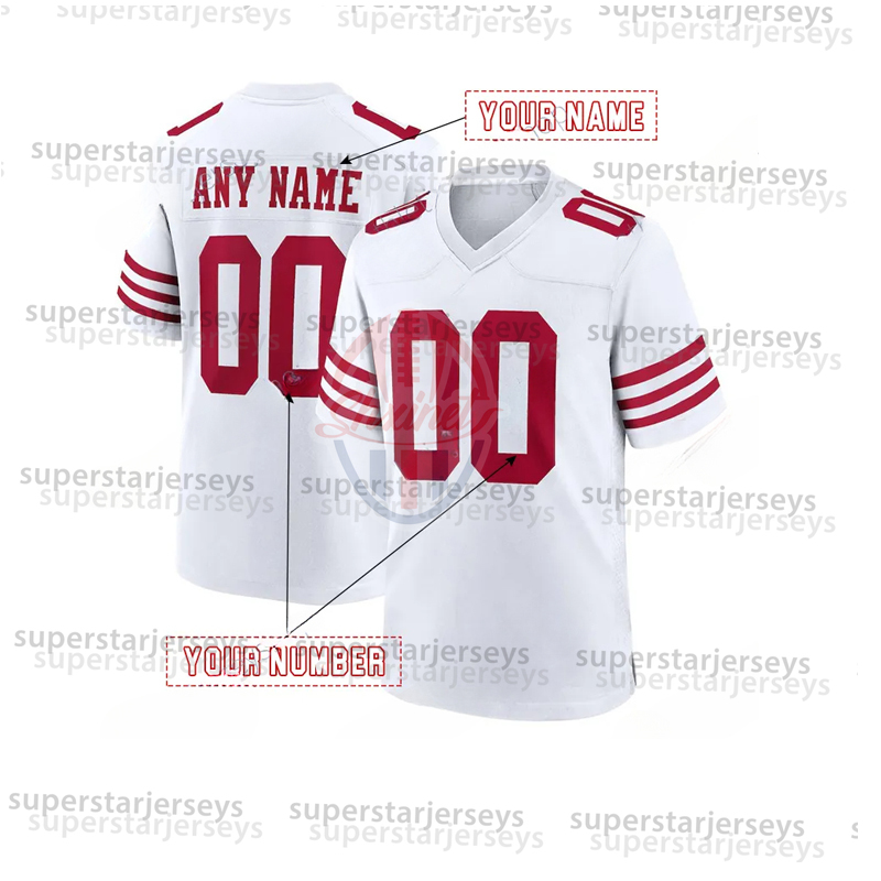 Stitched Joe Montana Jerry Rice Ronnie Lott Brock Purdy Christian McCaffrey George Kittle Nick Bosa Deebo Samuel Sr Brandon Aiyuk Fred Warner San 49 F