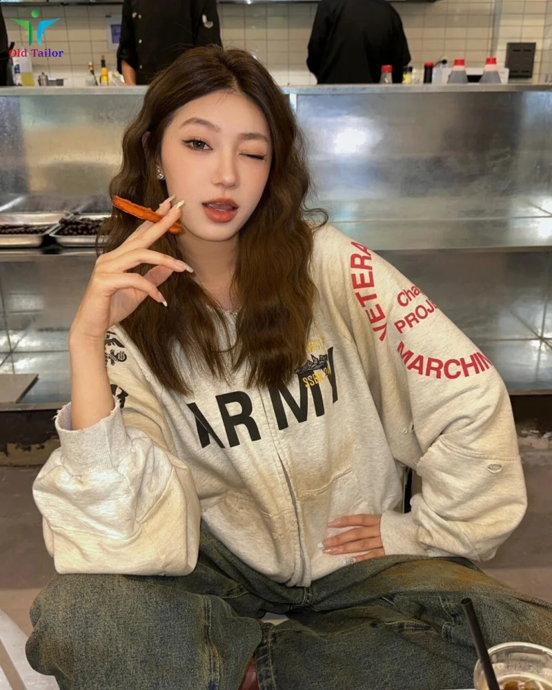 Grailz Project gr Heavyweight 11 Patchwork Retro Distressed TieDye Hoodie Sweatshirt Zipper Cardigan Mens Womens Outerwear 250919