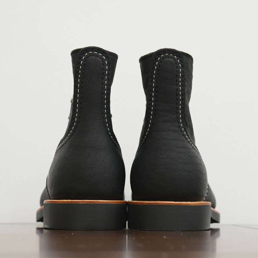 Durable Goodyear-Welted down Red Style Work Heritage Genuine Leather Moctoeboots For Men 8084 Iron Ranger Boots