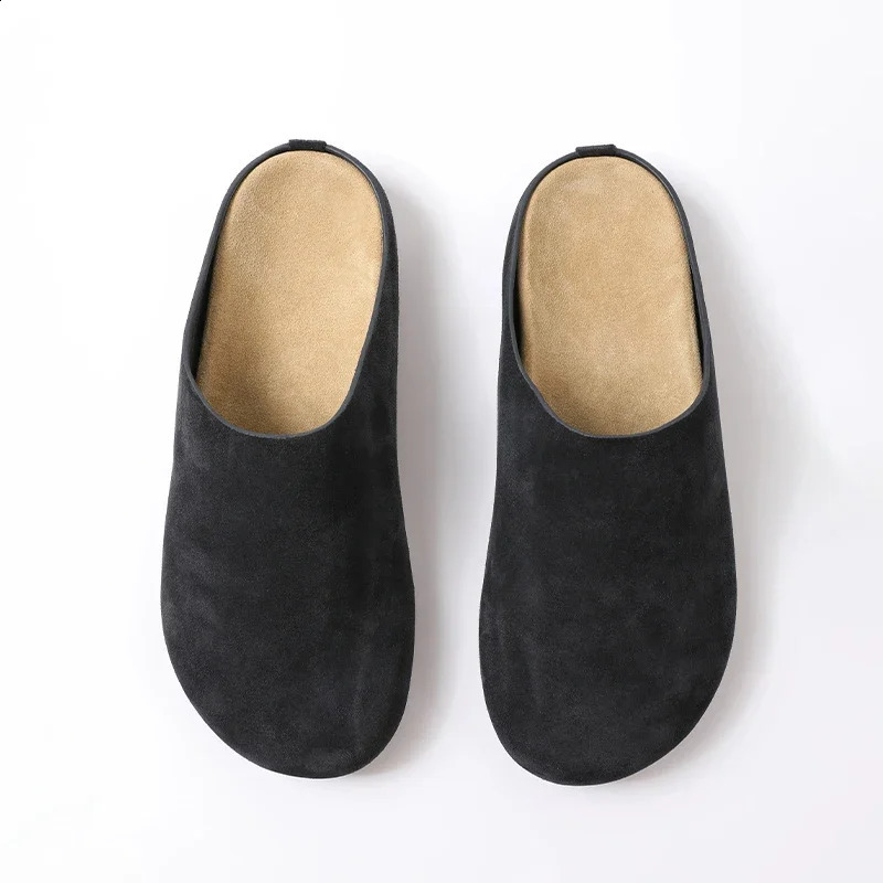 Flats Mules Shoes Women Suede Slingback Slippers Fashion Sandals Outdoor Beach Dress Slides Casual Cozy Female Zapatillas 250920