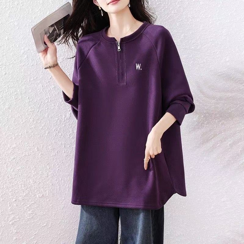 plus size women's new long sleeve high waist printed banquet dress mid-length skirt D02630