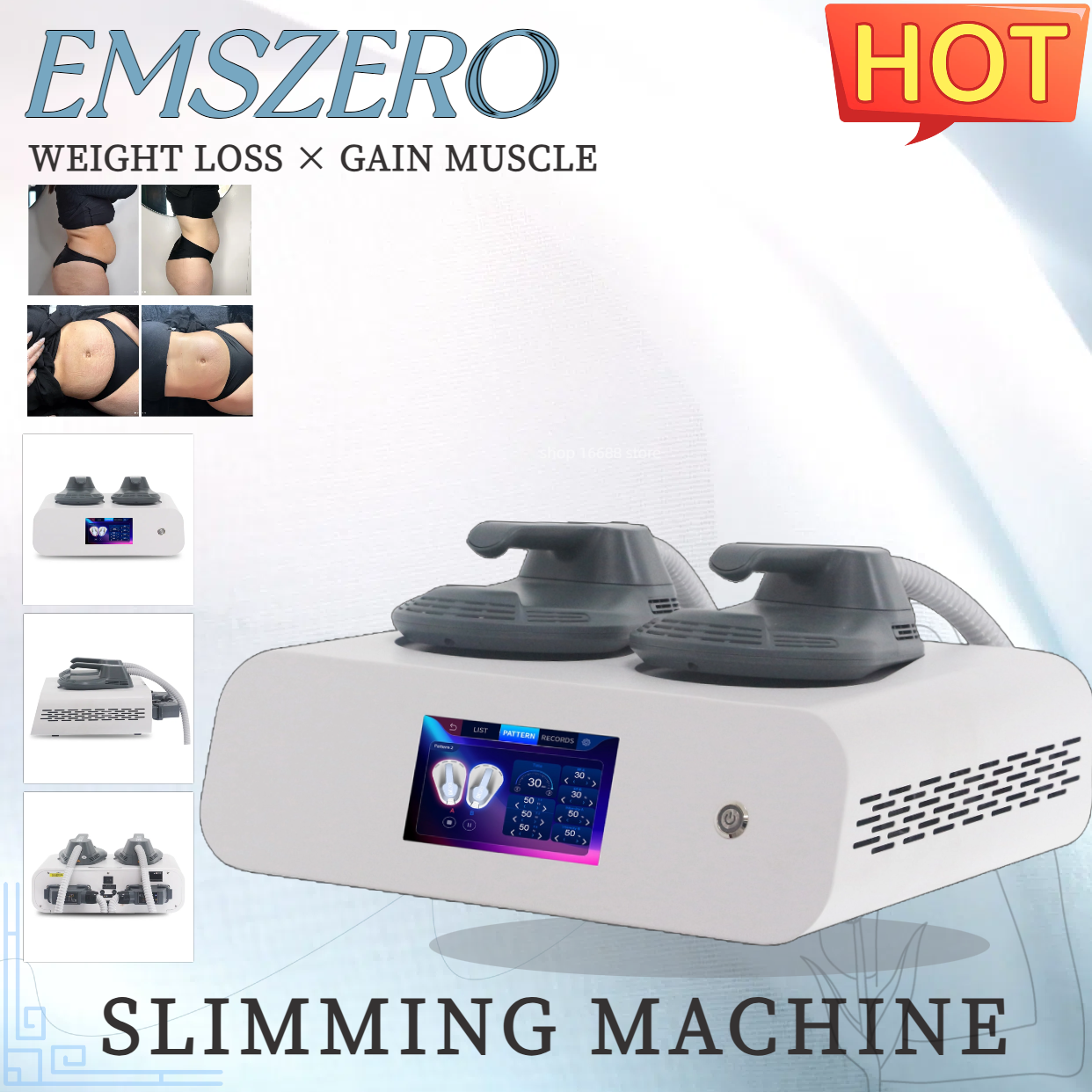 Professional EMSzero NEO 6500W RF Machine Hi-EMT Electro Magnetic Stimulation Body Sculpting and Muscle Building Machine 2/4/5 Handles 200HZ 15Tesla M