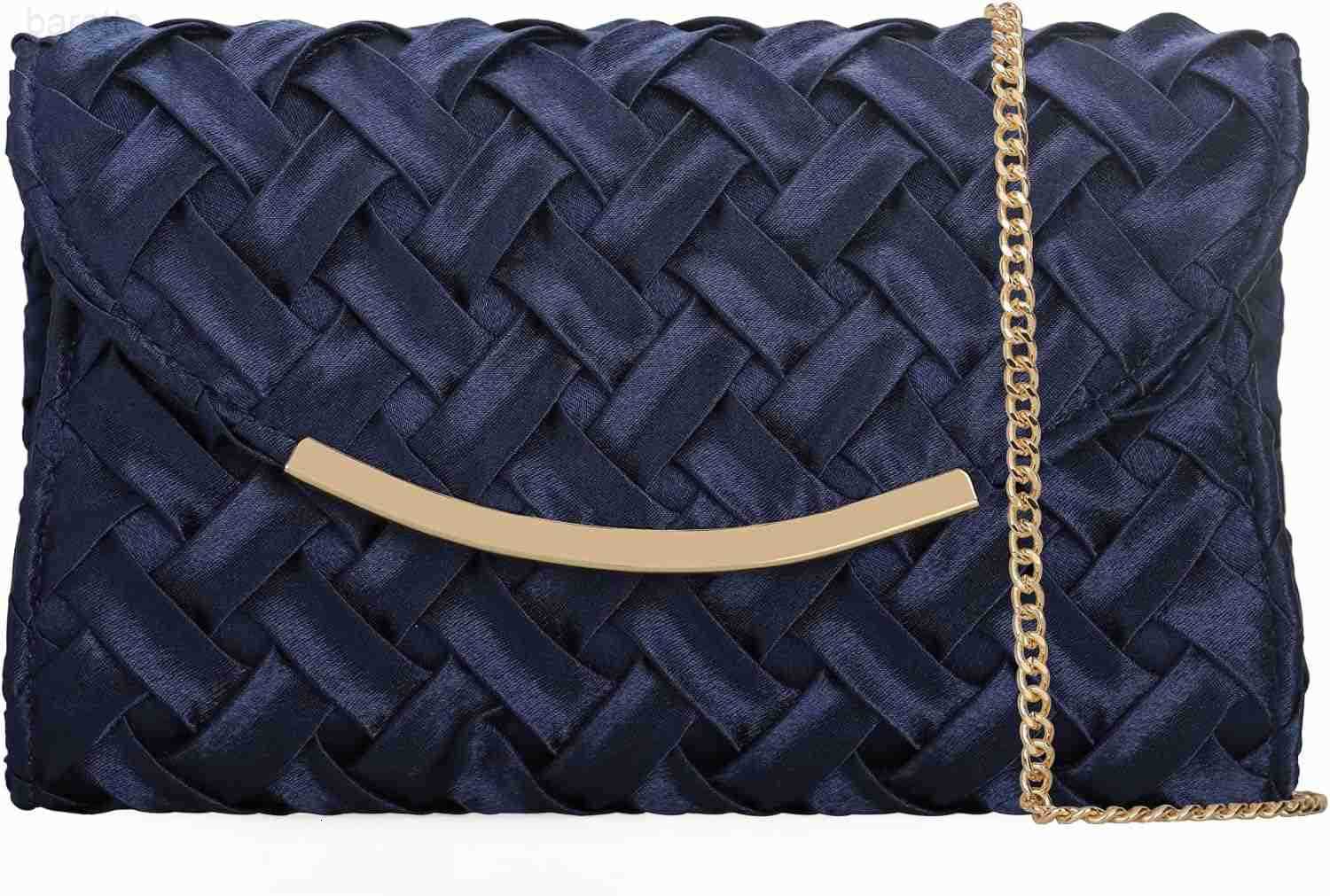 Satin Evening Bag Women Small Dressy Clutch Handbag Formal Purse for WeddingPromBlack tie Party Z2509020
