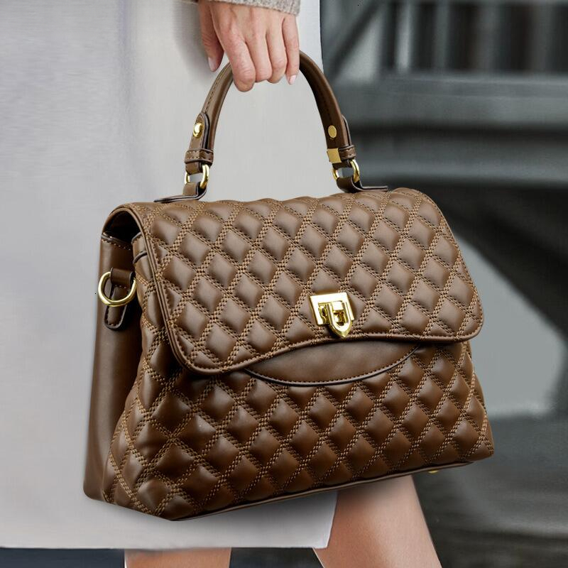 Guguo Designer Bag 2025 New Leather Fashionable High-end Minimalist Luxury Bag Fashion Bag Handbag Shoulder Sloping Bag Women's Bag Tote Bag Leisure Bag