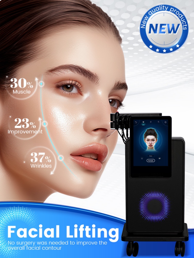Professional EMS RF Facial Electrical Stimulator Painless Compact Face Lifting Magnetotherapy Anti-Aging Nursing Device