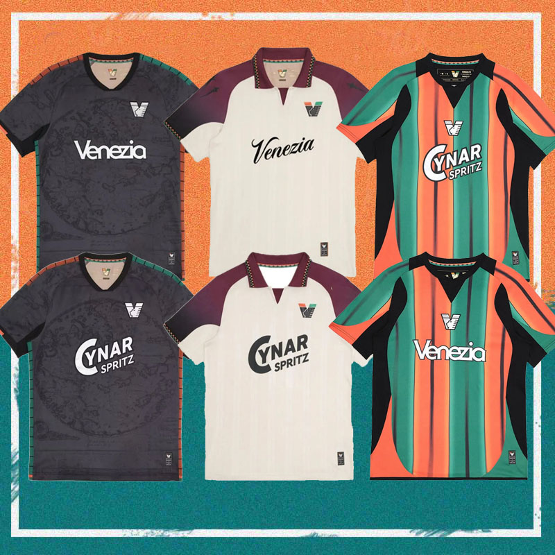 25/26 Venezia FC Home soccer Jerseys 2025 ADORANTE YEBOAH ORISTANIO VENTURI CONDE Maillots De Foot Shirt HAINAUT Football COMPAGNON LELLA DOUMBIA Football Uniform