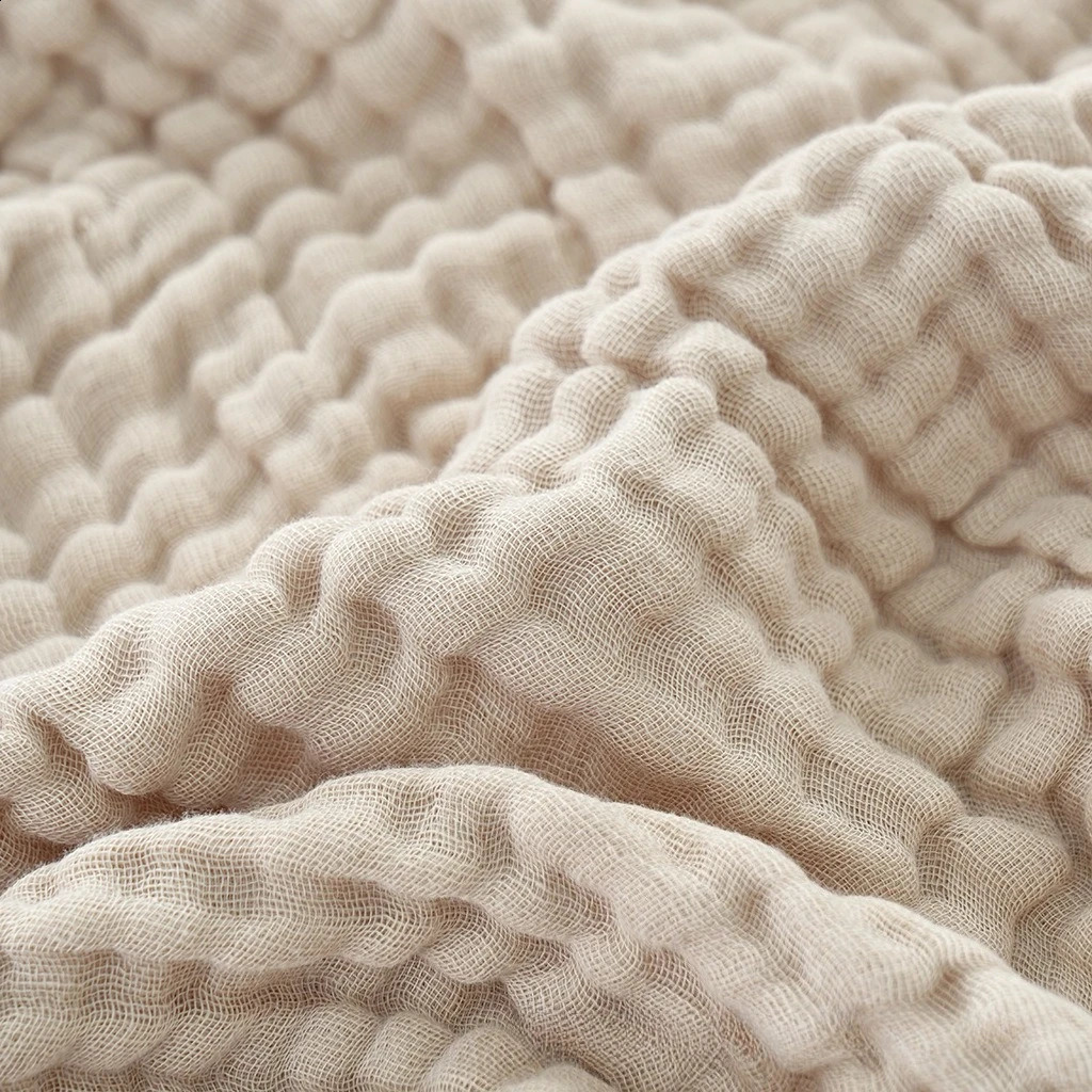 Cotton Muslin Large Size 6 Layer Gauze Blankets Kids Adult Summer Quilt Bedding Thicken Bath Towel 150X200cm 250920