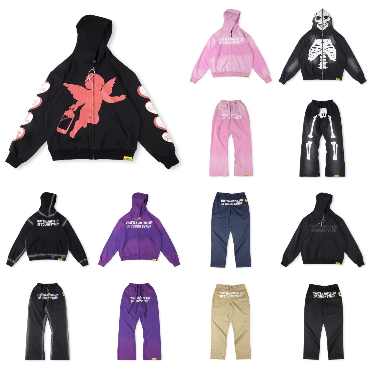 designer hoodie THAT'S A AWFUL LOT OF COUGH SYRUP hoodie zip up hoodie designer pullover sweatshirt men women hoodies sweatpants tracksuits US size S-XL