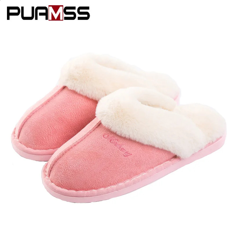 Women Winter Warm Ful Slippers Women Slippers Sheep Lovers Home Slippers Indoor Plush Size House Shoes Winter Men Slippers 250920