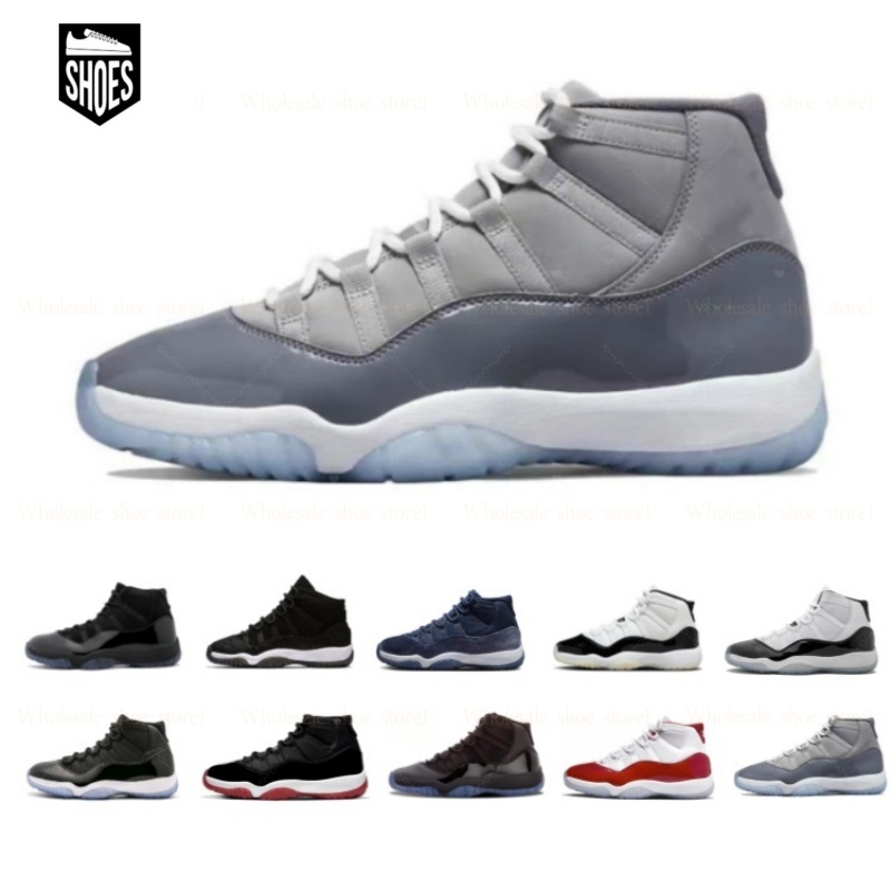 Designer 11 High Top Classic Sneakers Basketball Shoes for Men and Women Athletic Shoes EU36-46