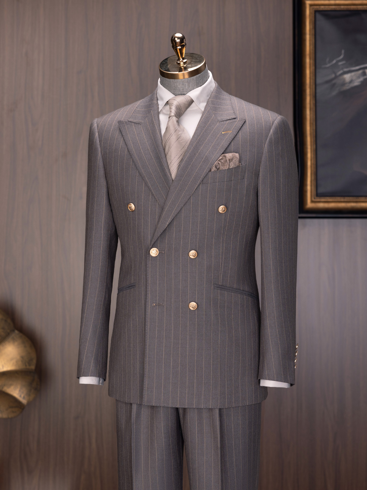 H885Men's three-piece suit, business suit, formal suit, Korean style, slim fit, groomsmen