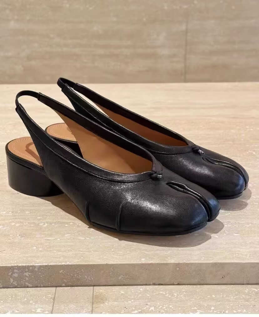 Wrinkles Tabi Ninja Shoes 2025 Women Cozy Leather Flats Split Hoof Toe Loafers Femme Mary Jeans Mocasines Ladies Ballerina ShoeXJ250919