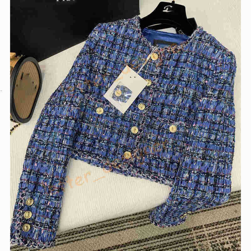 Designer Women's Jackets runway jacket coats Autumn Winter New Short Tweed Blazers Jacket for women Luxury Office Formal Outerwear SML