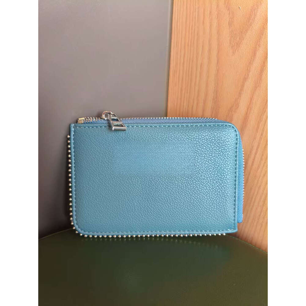 Holder Card Slot French Light Cowhide Versatile Exquisite Rhinestone Fashion B3