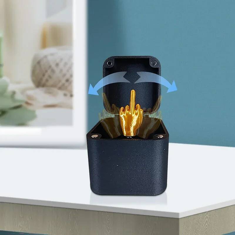 Home Interesting Prank Gift Middle Finger In Box Funny Creative Office Desk Decoration Gifts For Guests ddmythur