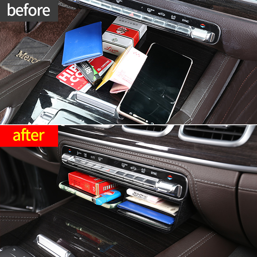 Car Center Console Middle Organizer Tray Armrest Storage Box Container Tray Box For Mercedes Benz GLS450 X167 63 GLE350 W167 Coupe C167 400 580 53 AMG