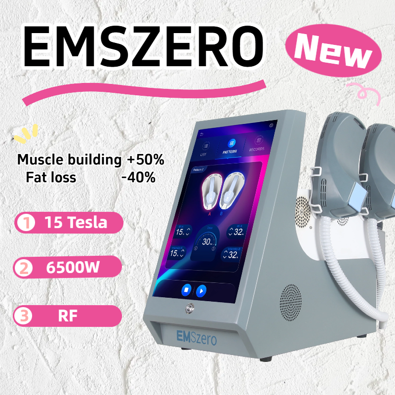EMSzero Neo RF HIEMT EMS 15 Tesla RF Professional Body Sculpt 6500W EMSZERO Slimming Body Sculpting and Muscle Building Machine Muscle Stimulator