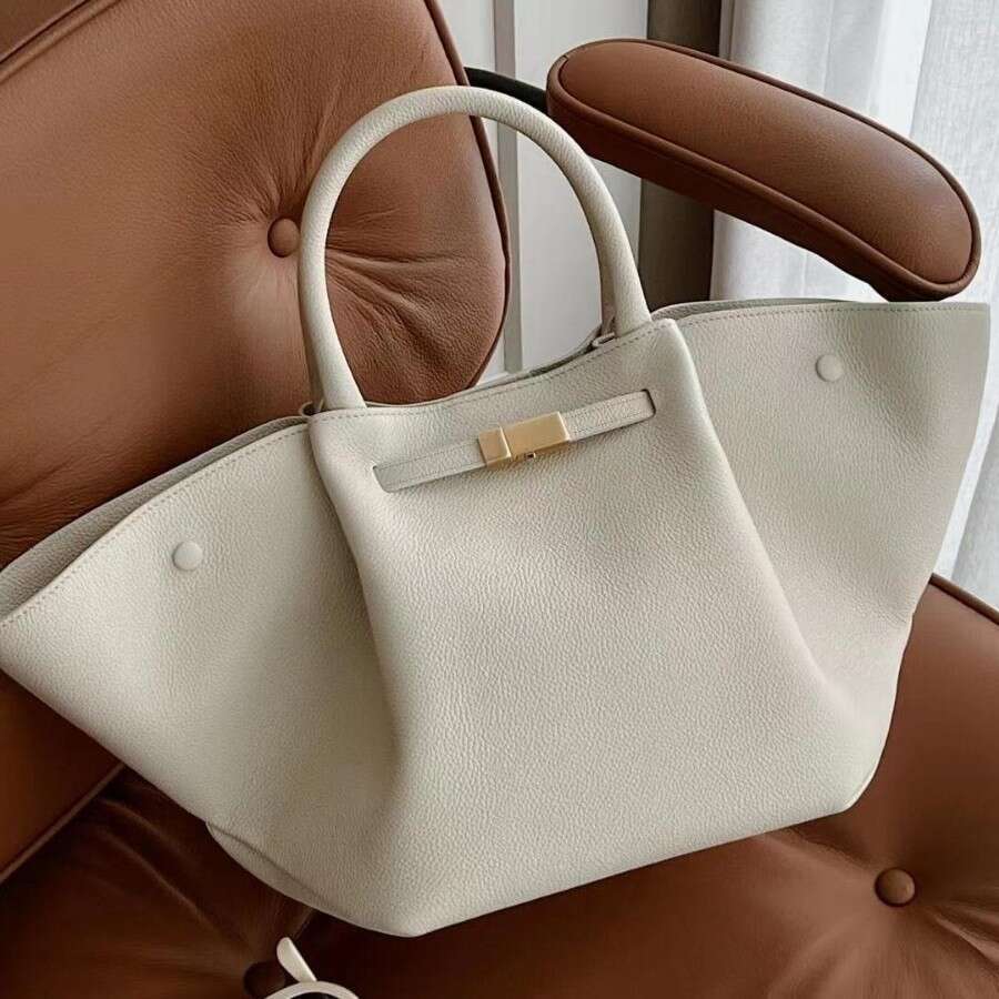 Designer Bags Fashion Tote Bags Handbag British Niche Wing Large Capacity Tote Bag Lychee Pattern Handbag