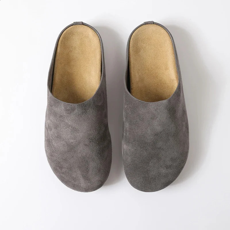 Flats Mules Shoes Women Suede Slingback Slippers Fashion Sandals Outdoor Beach Dress Slides Casual Cozy Female Zapatillas 250920