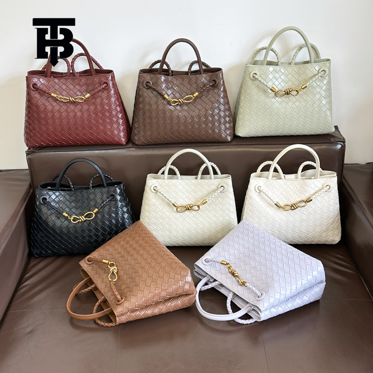 TB BHULAMTE Free Shipping New Designer Women's Bag 2025 Metal Rope Buckle Woven Bag Shoulder Bag Niche High-quality Texture Handbag