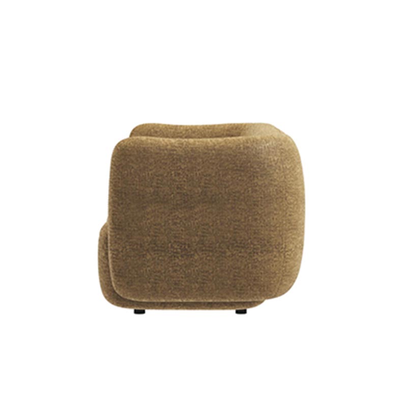 Living Room Furniture Cozy Light - Brown Two - Person Wave - design Sofa, Ideal for Intimate Conversations