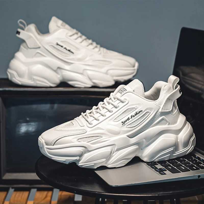 Men Shoes 2025 New Fashion Trend Breathable Mesh Sneakers Male Comfortable Soft Bottom Casual Platform Shoes Tenis Hombres W250920