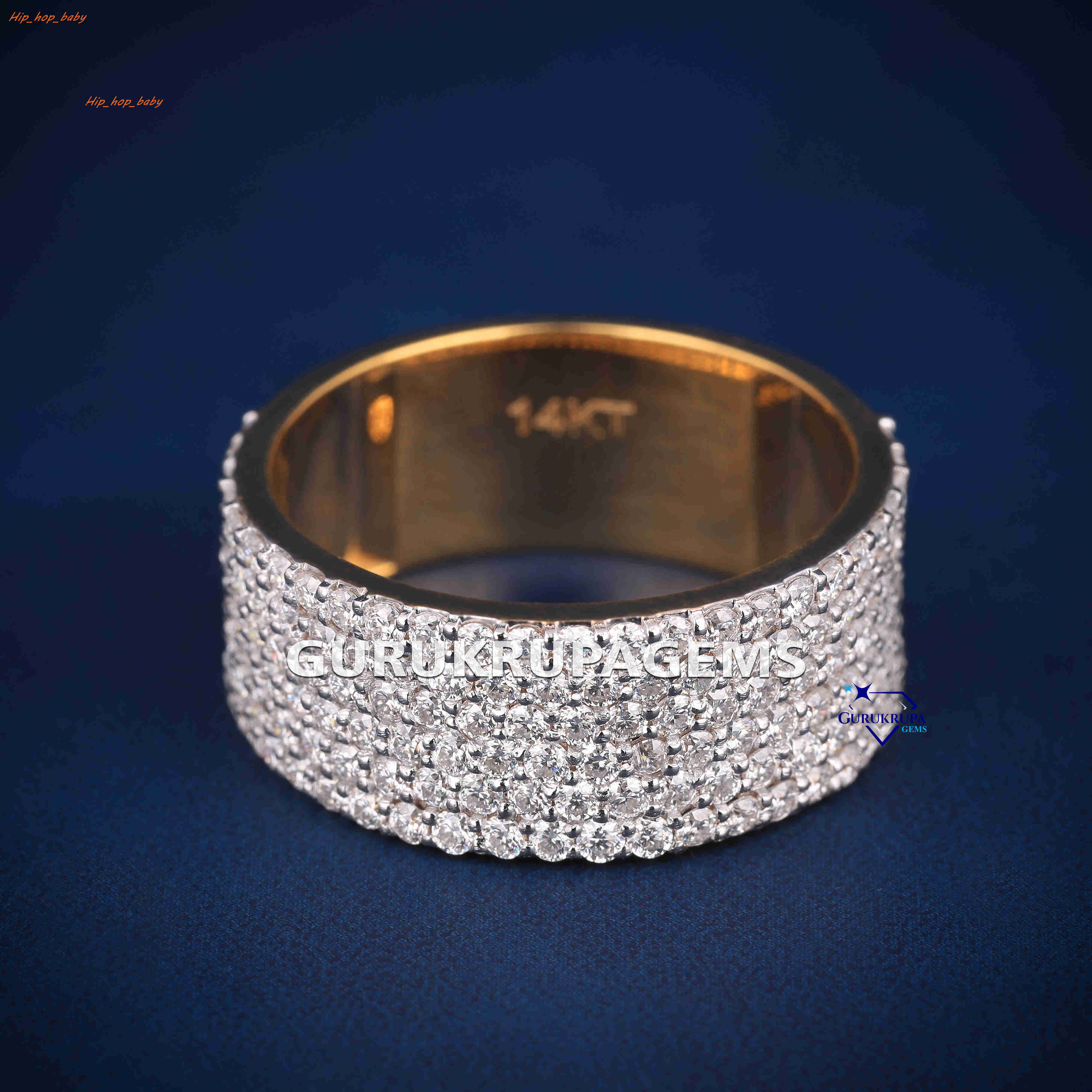 Mens VVS Moissanite Band Ring 925 Silver IcedOut Full Pave Diamond Design Hip Hop Bling Wedding Fashion Jewelry
