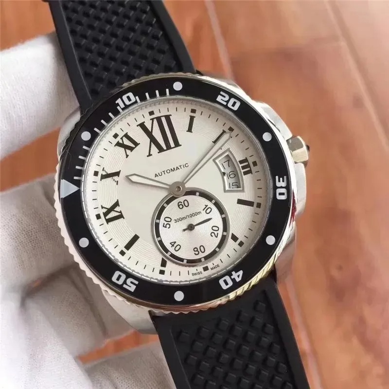 U1 Top AAA Designer Watch Fashion Blue Stone Button Series Black Calendar Dial Mens Watches Automatic Mechanical Buckle Male Sapphire Wristwatches Mon