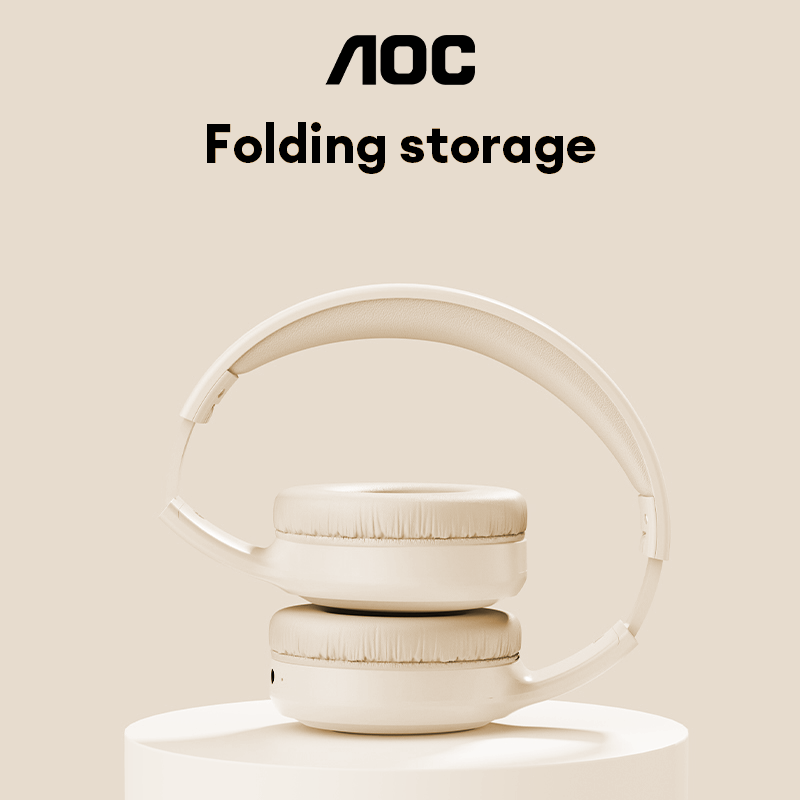 AOC Head Mounted Wireless Earphones ACH2521 Bluetooth Headphones Game Music Noise Cancelling Waterproof Sport Earbuds