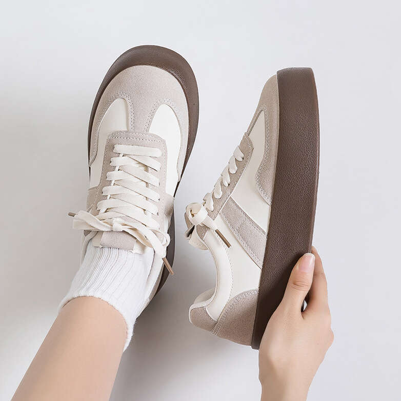 Autumn New Thick-Soled Training Couples, Versatile Casual Sports Shoes, White Shoes for Women designer shoes sneakers fashionable board shoes casual s