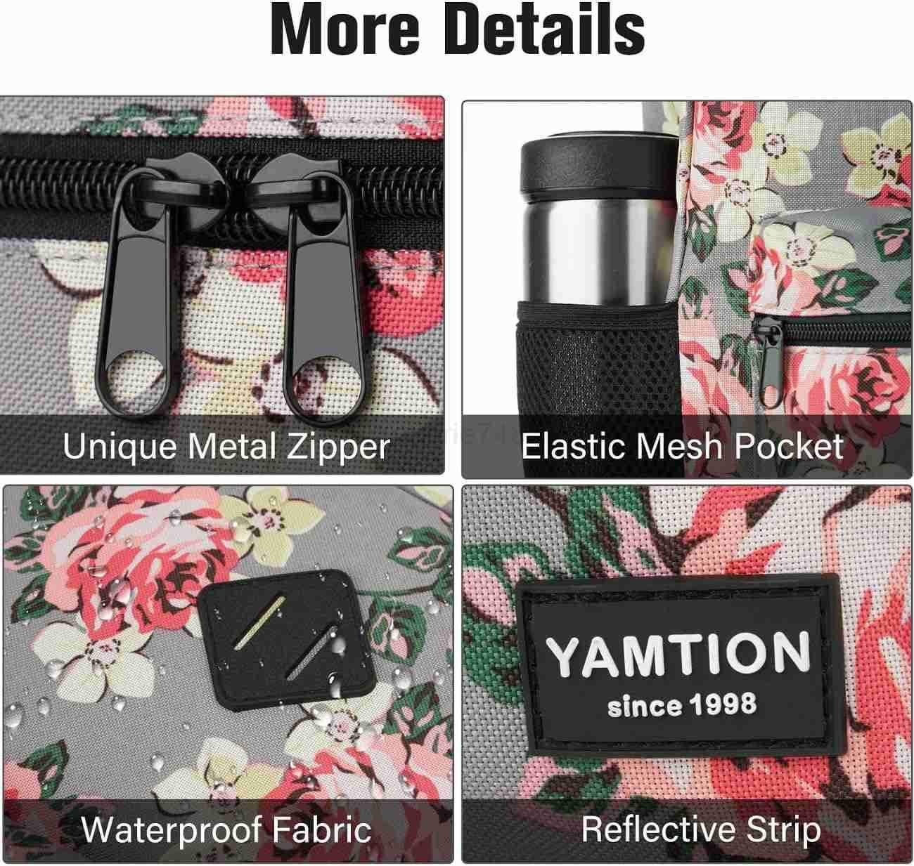 Black Backpack for Women MenCasual School Backpack Teen Boys and Girls 156 Inch Laptop Bookbag with USB Charger for College High School Travel Busines