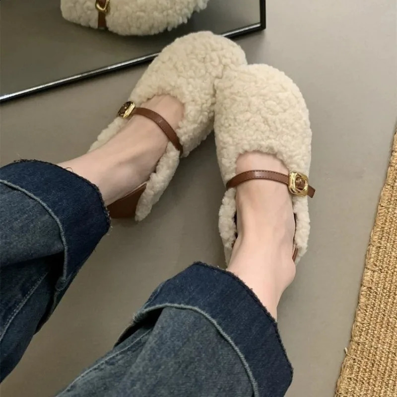 Winter Shoes Women Round Toe Slipon Female Footwear Loafers Fur Casual Sneaker Autumn Modis Slip on Dress Moccasin Fall 250920