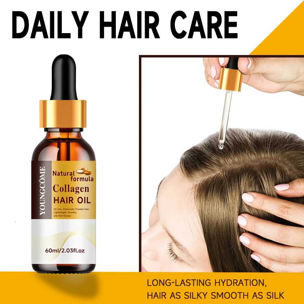 Collagen Hair Treatment Deep Repair Conditioning Argan Oil Hair Mask Essence for Dry Damaged Hair All Hair Type Hair Care Kit F250919