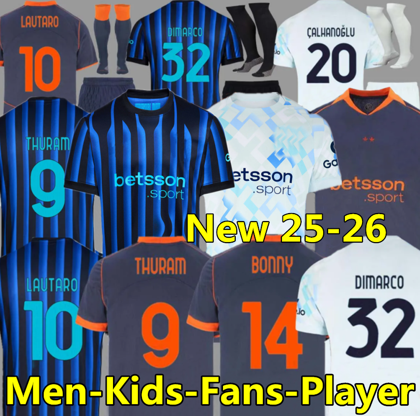 25 26 Maglia LAUTARO Soccer Jerseys BARELLA FRATTESI INTERS THURAM ARNAUTOVIC CALHANOGLU Football Shirt 2024 2025 milans Rossi Special Edition Men Kids