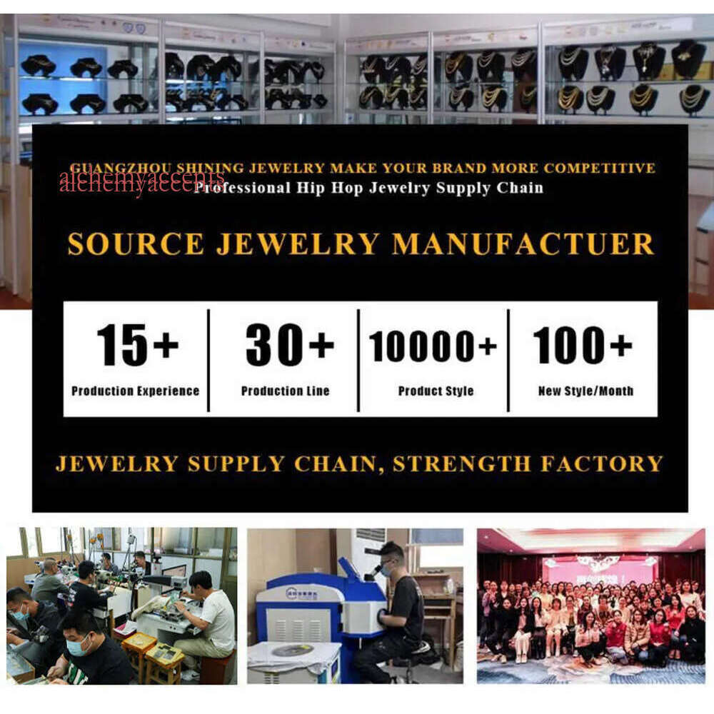 Tennis Chain moissanite chain GRA Certificated 10K 14K Real Solid Gold 3MM 4MM Jewelry Necklace For Men Women