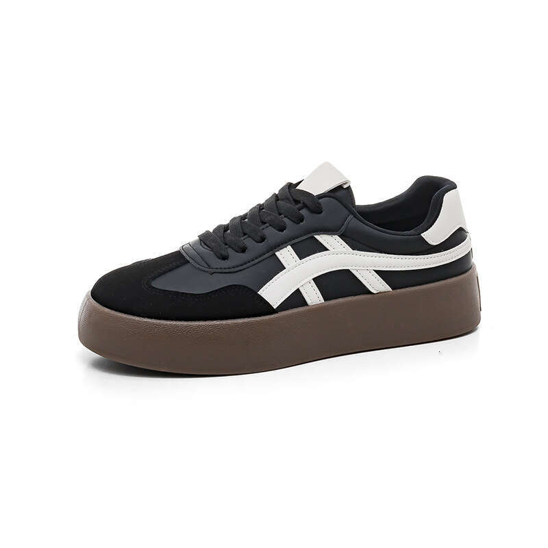 Niche Sneakers Men Women, White for Spring and Autumn, Women's Thick-Soled Student Training Shoes, Casual Shoes F8861