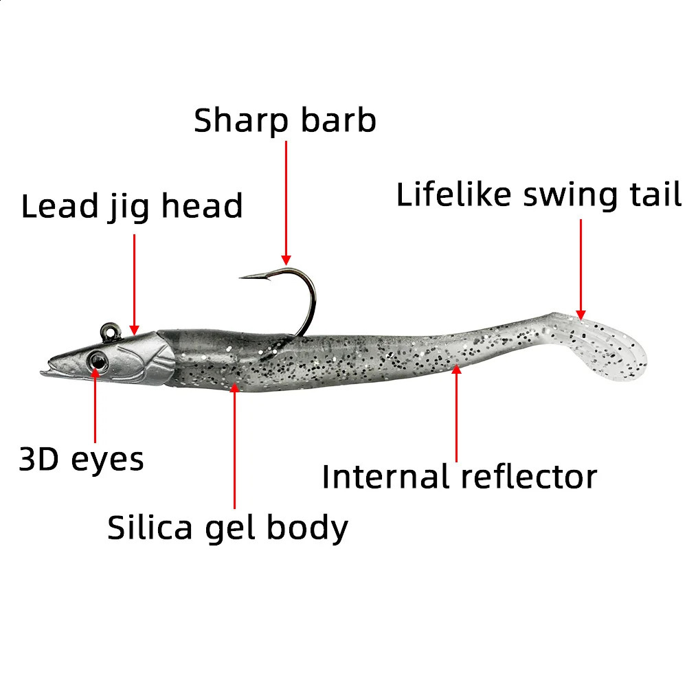 5PCS Jig Head Soft Artificial Bait Kit Paddle Tail Trout Winter Fishing Lure Set Silicone Wobbler For Trolling Sea Bass Swimbait 250920