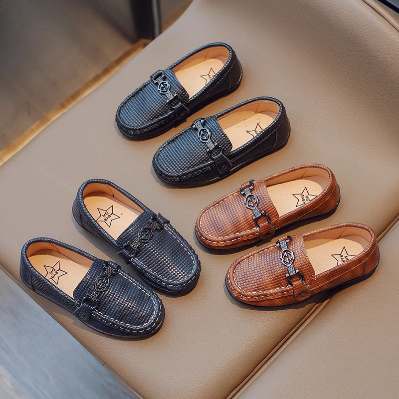 Leather Shoes Kids Loafers Casual for Boy Kid Shoe for Girl Soft Soled Shoes leather shoe for Kid Girls 250919